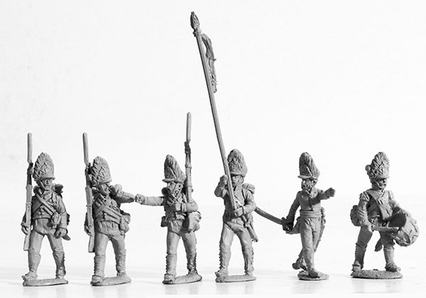 Napoleonic Austrian "German" Grenadier Command Advancing - Available to Order