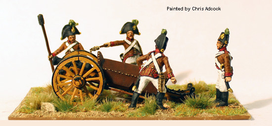 Napoleonic Austrian Artillery Firing 7pdr Wurst Howitzer - Available to Order