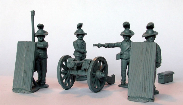 AWI British Royal Artillery in Southern Dress Firing 3pdr 'Butterfly' - Available to Order