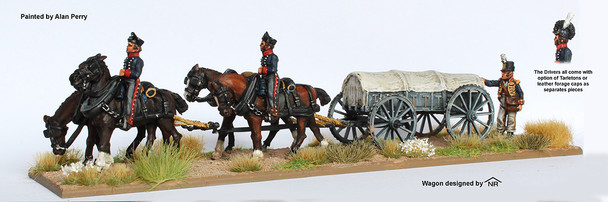Napoleonic British 4 Wheeled, 4 Horse Ammunition Wagon - Available to Order