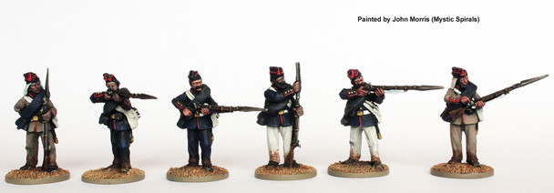War of the Triple Alliance (1864-70) Brazilian Fusiliers Firing Line, Side Caps - Available to Order