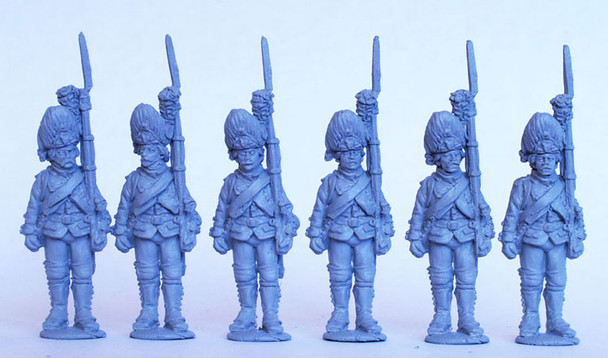 AWI French Grenadiers Standing, Shouldered Arms, 1776 Coats - Available to Order