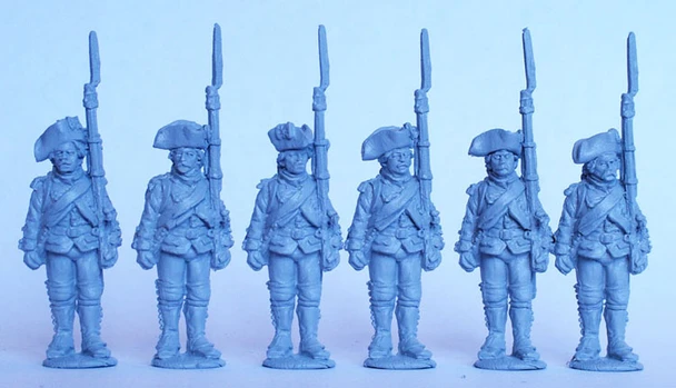 AWI French Chasseurs Standing, Shouldered Arms, 1776 Coats - Available to Order