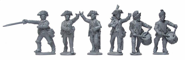 AWI British Command in 'Saratoga Uniforms 'Advancing - Available to Order