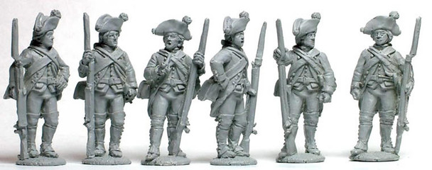 AWI Hesse-Cassel Garrison Musketeers Standing at Ease - Available to Order