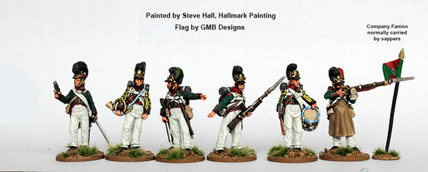 Napoleonic Bavarian Light Infantry Command Standing, 1812 - Available to Order
