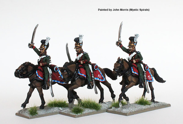 Napoleonic Bavarian Chevauxlegers Charging - Available to Order