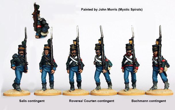 Napoleonic British the Watteville Regiment (Swiss) Marching, Egypt 1801 - Available to Order