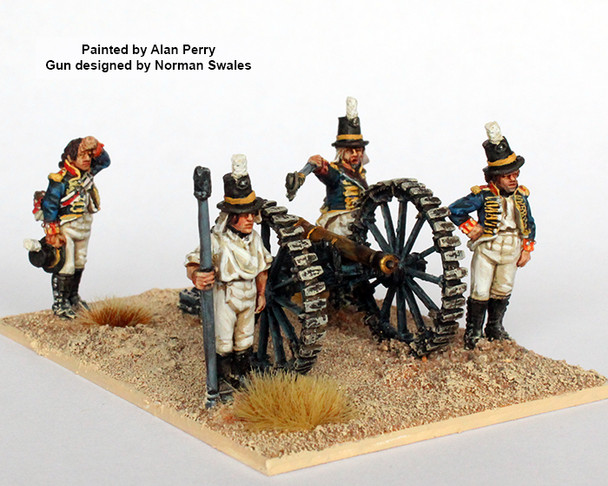 Napoleonic British Foot Artillery Firing 6pdr, "Mother Shipton" Hats (Egypt 1801) - Available to Order