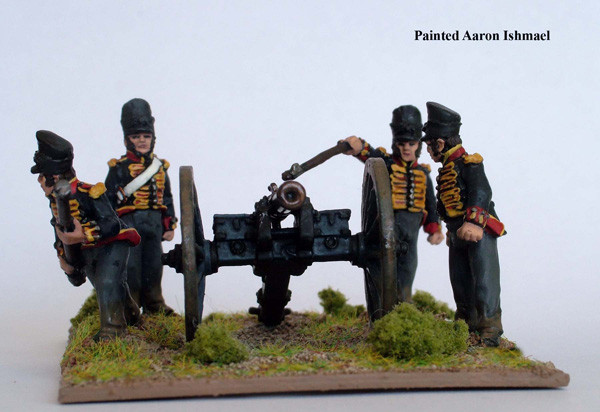 Napoleonic British Hanoverian Foot Artillery Firing 6pdr - Available to Order