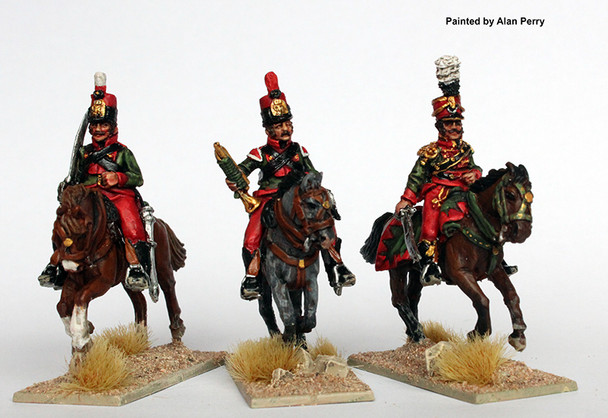 Napoleonic British Hompesch's Hussar Command Galloping (Egypt 1801) - Available to Order