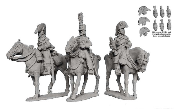 Napoleonic British Heavy Dragoons Command Standing, Peninsular War - Available to Order