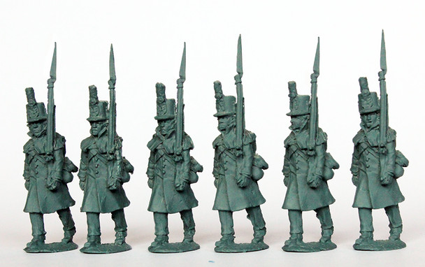 Napoleonic British Infantry Marching in Greatcoat - Available to Order