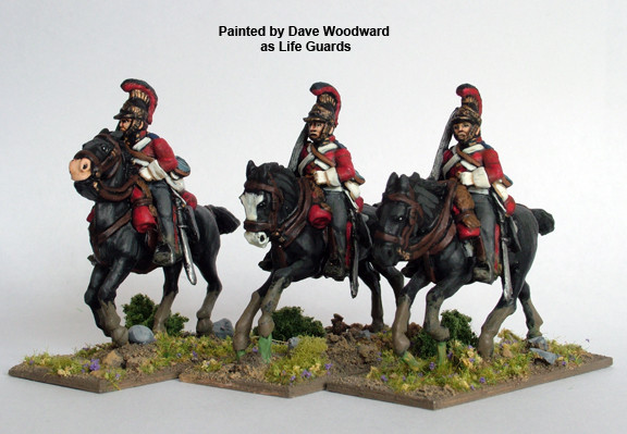 Napoleonic British Household Cavalry Galloping, Swords Shouldered - Available to Order
