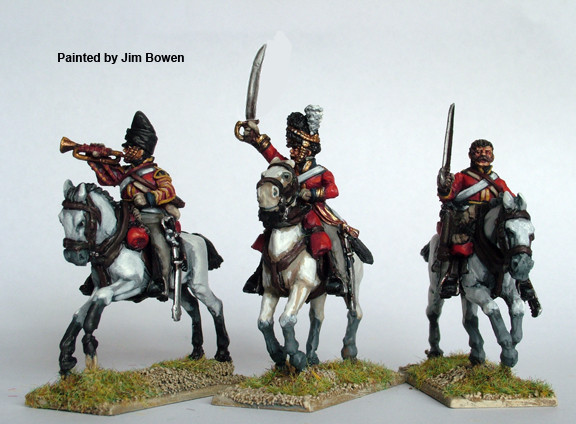 Napoleonic British " Scots Greys" Command Galloping - Available to Order