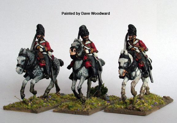 Napoleonic British " Scots Greys" Galloping, Swords Shouldered, Covered Fur Caps - Available to Order