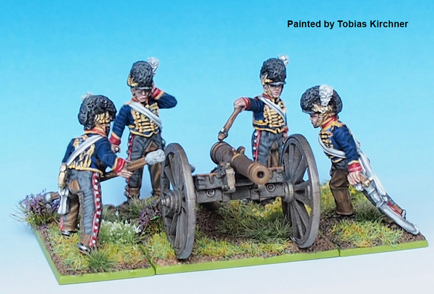 Napoleonic British Royal Horse Artillery Firing 9pdr - Available to Order