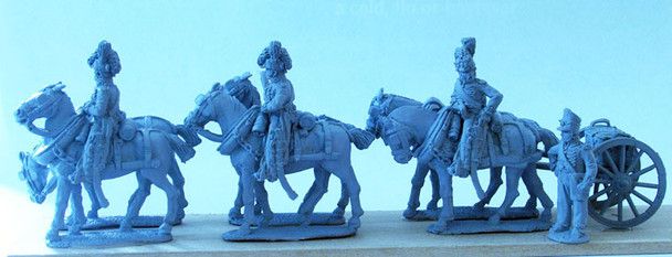 Napoleonic British Royal Foot Artillery 6 Horse Limber Team Standing w/o Gun - Available to Order