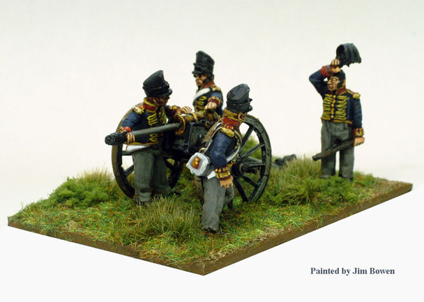 Napoleonic British Royal Foot Artillery Loading 5.5in Howitzer - Available to Order
