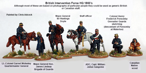 British Intervention Force (1860s) British / Canadian High Command - Available to Order