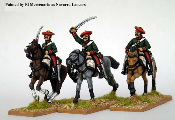 Carlist War Carlists Lancers in Shell Jackets, Charging w/ Sword, Carbine - Available to Order