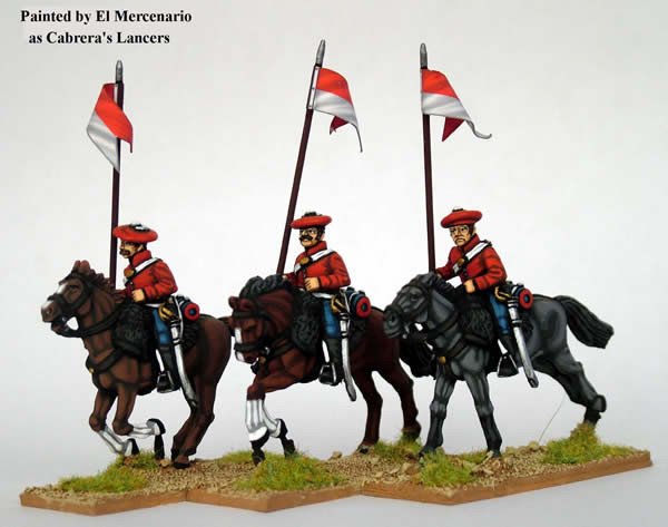 Carlist War Carlists Lancers in Shell Jackets, Upright Lance - Available to Order