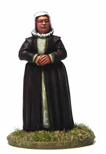 40mm Border Reivers Elizabeth Johnstone, on Foot Standing, Middle Class Female Civilian - Available to Order