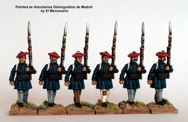 Carlist War Carlists Infantry in Frock Coats Marching - Available to Order