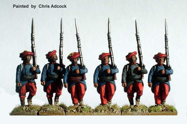 Carlist War Carlists Infantry Marching, in Greatcoats - Available to Order