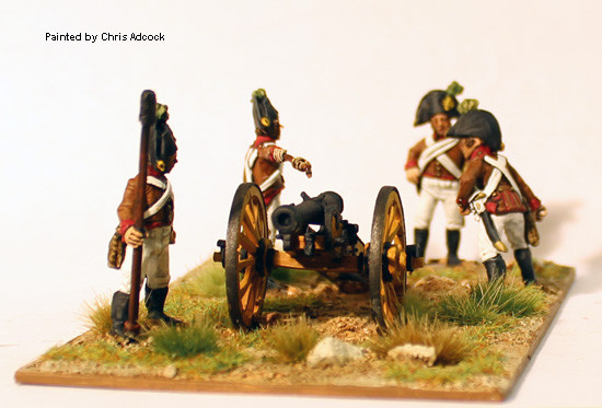 Napoleonic Austrian Artillery Firing 6pdr - Available to Order