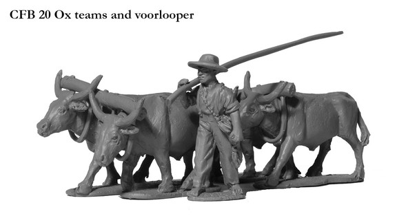 British Cape Wars Ox Teams & Voorlooper - Available to Order