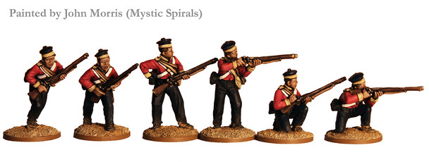 British Cape Wars Infantry in Shell Jackets & Forage Caps Skirmishing - Available to Order
