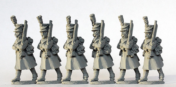 Napoleonic Danish-Norwegian Army Regimental Light Company Marching, Greatcoats 1812-14 - Available to Order