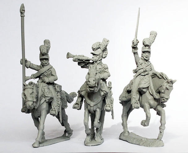 Napoleonic Danish-Norwegian Army Light Dragoon Command Galloping 1812-14 - Available to Order