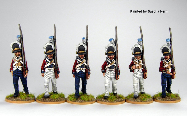 Napoleonic Danish-Norwegian Army Norwegian Grenadiers in M1789 Caps, Marching 1803-08 - Available to Order