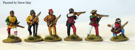 European Armies Italian Handgunners Skirmishing - Available to Order