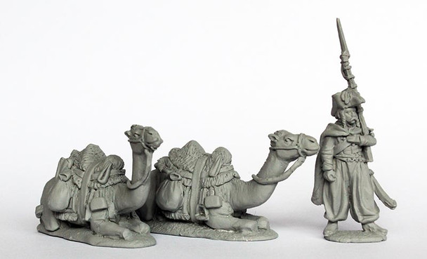 Napoleonic French in Egypt Dromedary Camels Sitting Plus Guard - Available to Order
