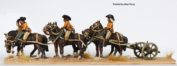 Napoleonic French in Egypt 6 Horse Limber Standing - Available to Order