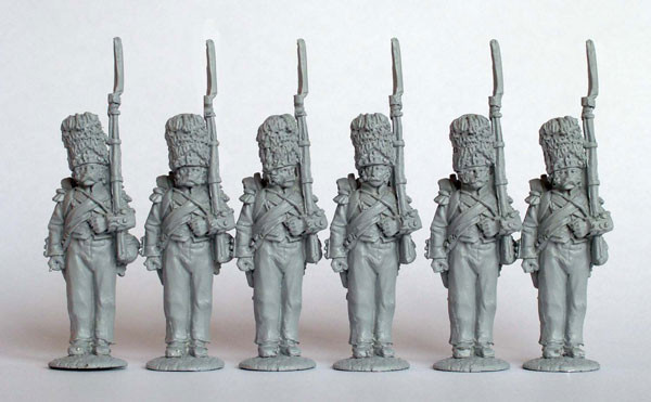 Napoleonic French Grenadiers of the Imperial Guard Standing at Attention - Available to Order