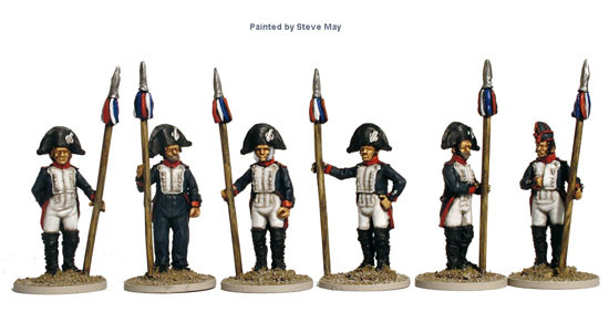 Napoleonic French Paris National Guard of 1814 Pikemen, Standing - Available to Order