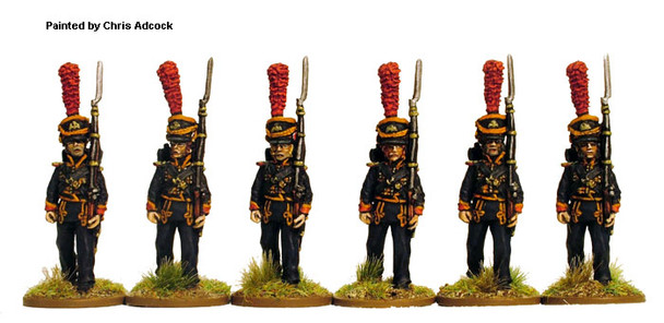 Napoleonic French Sailors of the Imperial Guard, Full Dress, Marching - Available to Order