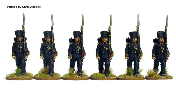 Napoleonic French Sailors of the Imperial Guard, Campaign Dress, Marching - Available to Order
