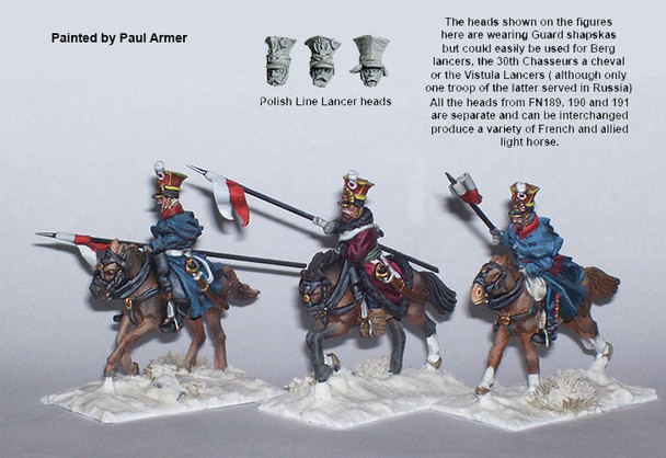Napoleonic French Guard & Polish Lancers, Retreat from Moscow - Available to Order
