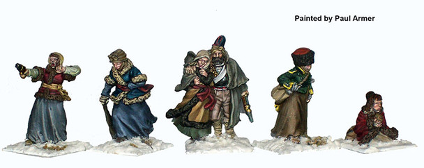 Napoleonic French Camp Followers & Cuirassier, Retreat from Moscow - Available to Order