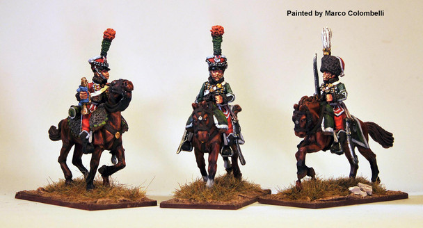 Napoleonic French Gardes d'Honneur Command Galloping - Available to Order