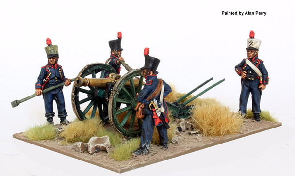 Napoleonic French Foot Artillery Firing 8pdr, pre-1812 Uniform - Available to Order