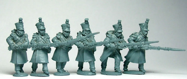 Napoleonic French Line Grenadiers / Voltigeurs Advancing at the Charge in Greatcoats - Available to Order