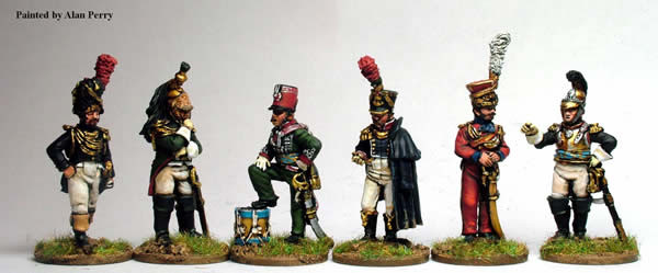 Napoleonic French Hangers On High Ranking Officers of Various Regiments Dismounted - Available to Order