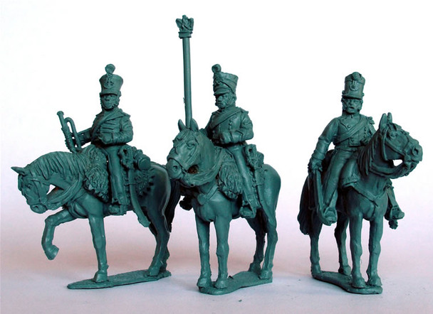 Napoleonic French Chasseurs a Cheval Command on Standing Horses - Available to Order