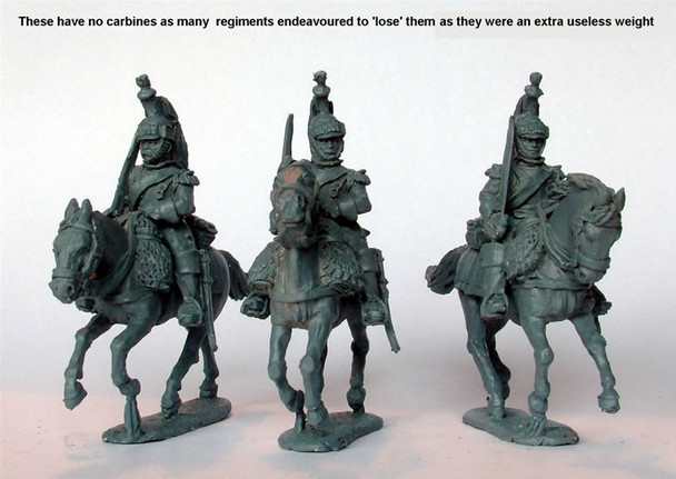 Napoleonic French Cuirassiers Galloping Swords Shouldered - Available to Order